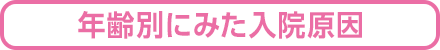 年齢別にみた入院原因