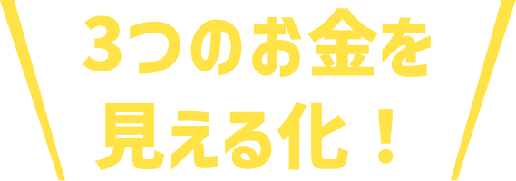 3つのお金を見える化！